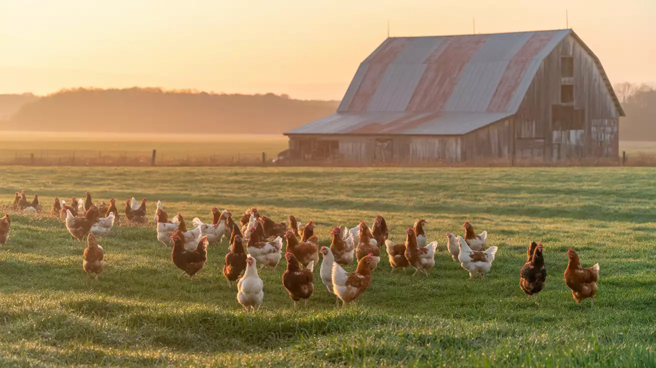 GoldenChickenFarm services banner background representing poultry farming and fresh products