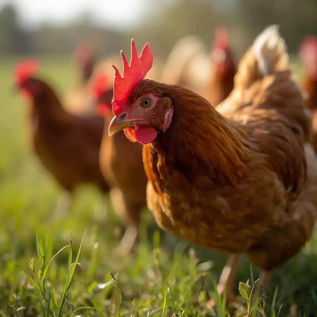 GoldenChickenFarm farm background used in customer testimonials