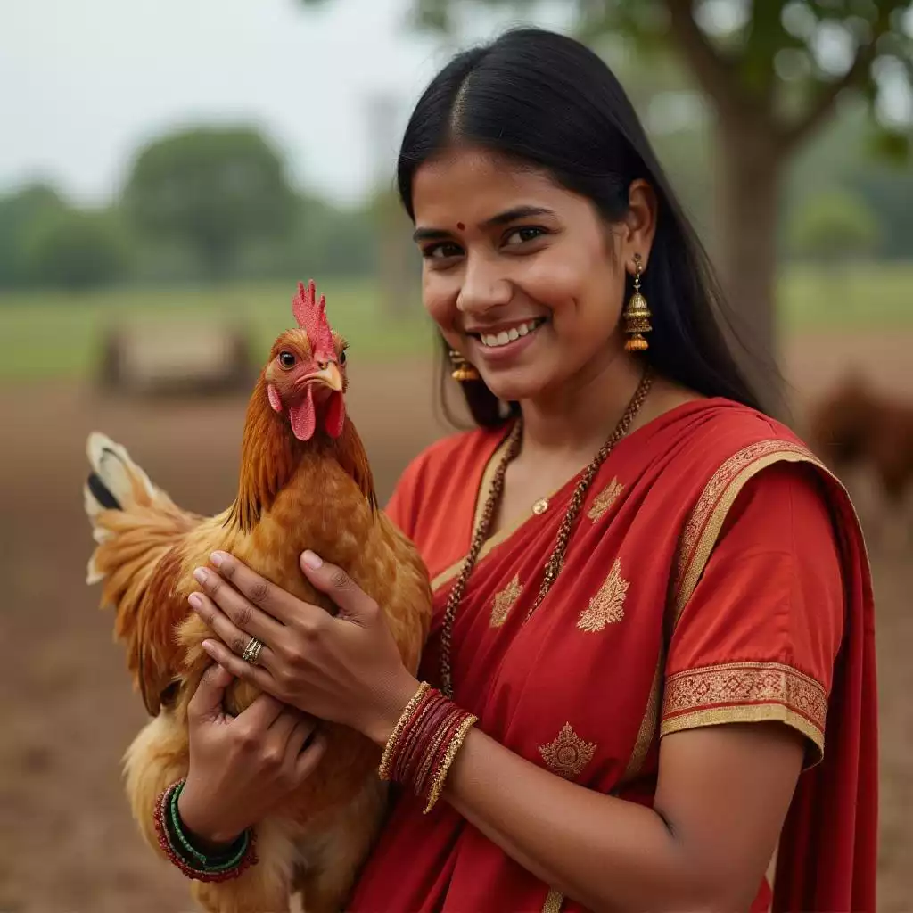 Sneha Mehta oversees animal welfare and ethical care of chickens