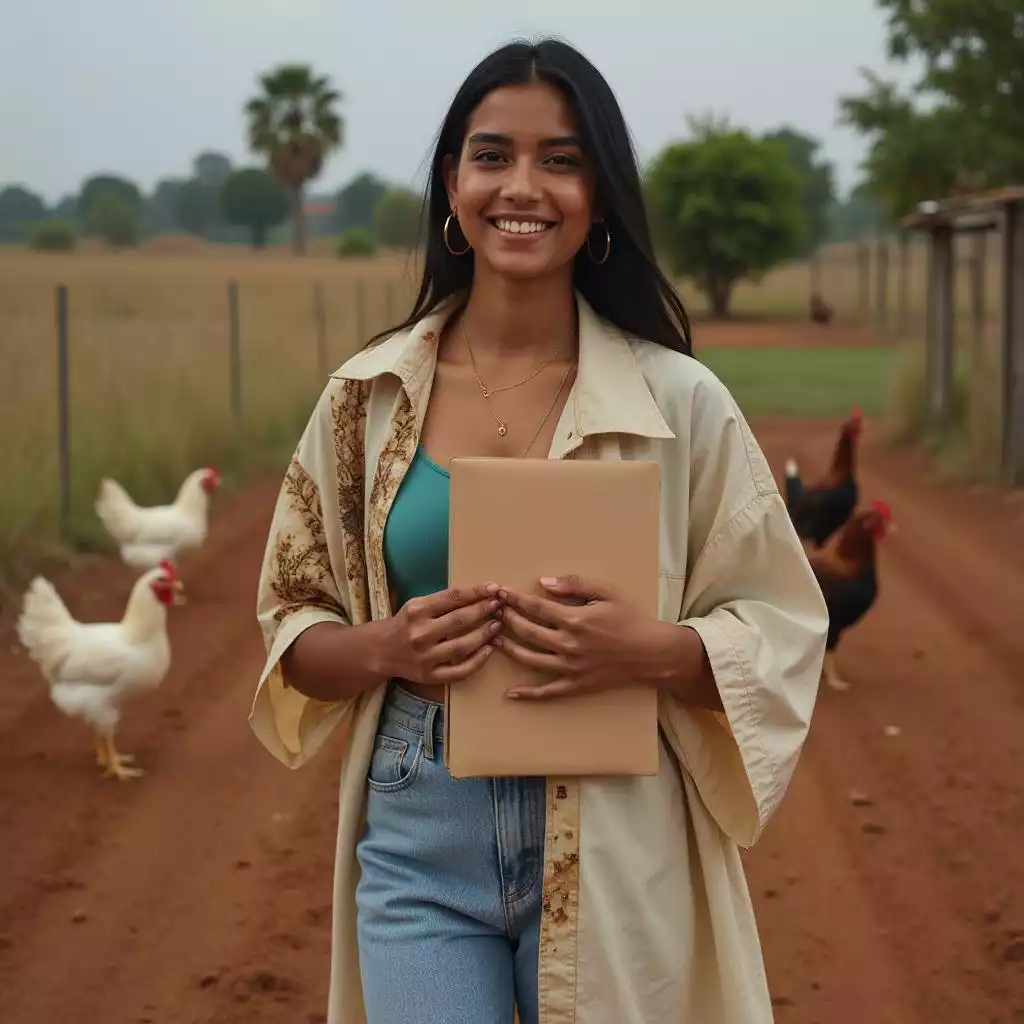 Asha Krishna designs and leads GoldenChickenFarm’s brand identity
